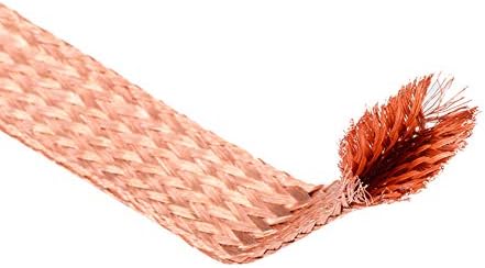 WSabc bakarna pletenica kabl gola bakarna pletenica žica za uzemljenje fleksibilna zaštita žičana mreža dužina 1m,4 Sq. mm: 81mm