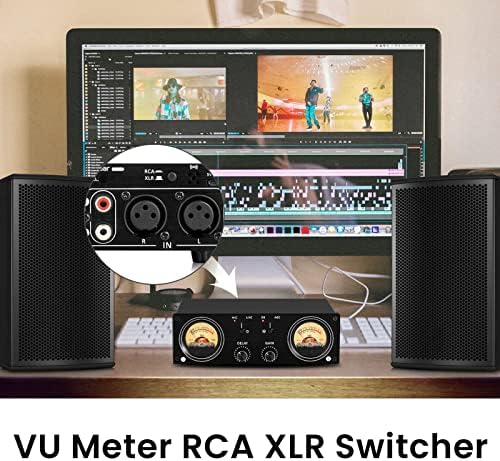 Cuei Audio Converter, Stereo RCA XLR prekidač Automatski pričvršćivanje Ručno podešavanje Ultra širokoj ulaznim opsegom signala Audio