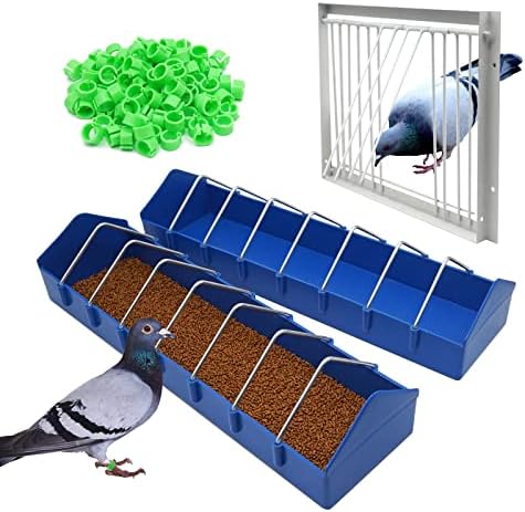 Minyulua vrata kaveza za golubove sa 2 komada velike hranilice za golubove i trake za noge za ptice, vrata potkrovlja za golubove