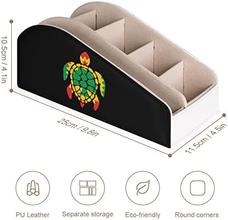 Oromo Liberationsea Zastava Turtle PU kožne kontrolne kutije multifunkcionalni stoni Organizator za daljinske držače za TV