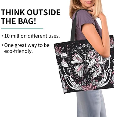 Platnena torba za žene torbe za višekratnu upotrebu torbe za namirnice smiješne slatke Ležerne torbe preko ramena za putnu teretanu