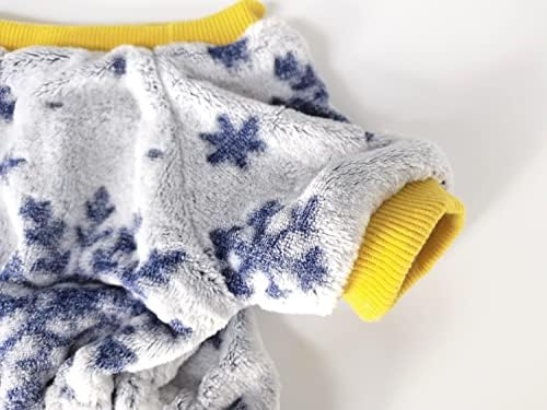 PAWSINSIDE pas kombinezon Meki flanel mali pas pidžama za kućne ljubimce hladno vrijeme kaput
