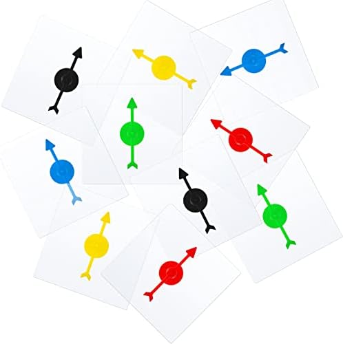 DEEKIN 10 komada spineri za igru sa strelicama prazan prozirni spineri sa rotirajućom strelicom 4-inčna igra za suho brisanje matematike