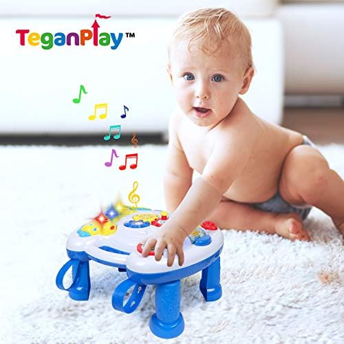 TeganPlay Glazbeni učenje Tabela 6 mjeseci UP Center aktivnosti 2-u-1 Centar za aktivnosti za interaktivnu igračku za djecu za dječju