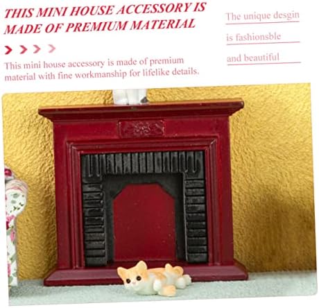 TOYANDONA kamin namještaj za 12 inčne lutke dekorativni Mini Desktop Mini kamin drveni dekor miniture dekoracija Mini lutka Kućanska