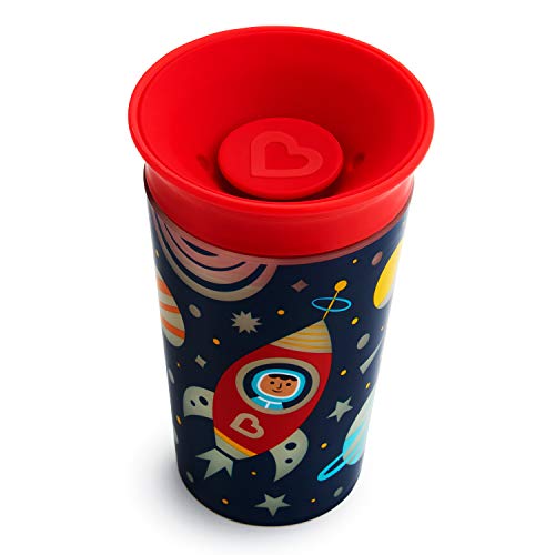 Munchkin® Miracle® 360 Glow in The Dark Sippy Cup, 9 unci, Astronaut i 3pc Sipper i slamnati poklopac