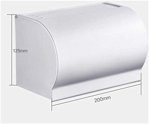 WSZJJ toaletni držač papira, prostor od aluminija za tanki papir na zid montiran, bez oštećenja, otpornosti na hrđu
