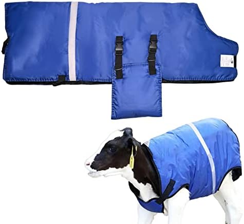Topla odjeća za telad UOIENRT, pokrivač za kapute za čuvanje teladi kako bi krava bila topla, zadebljana vjetrootporna zaštita za