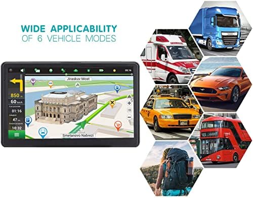 GPS Navigacija za automobil, najnovija karta 2023 7-inčni ekran osetljiv na dodir Auto GPS 256-8GB, Voice Turn Direction navođenje,
