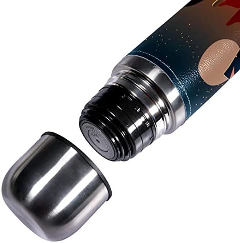 SDFSDFSD 17 oz Vakuum izolirane boce od nehrđajućeg čelika Sportska kavana Travel MUG FIKS Originalna koža Zamotana BPA Besplatno,
