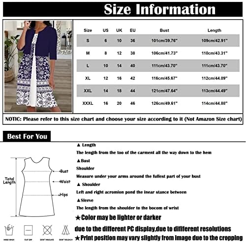Ženska casual moda Print O-izrez srednje dugačka dugačka dužina Dvodijelna set haljina