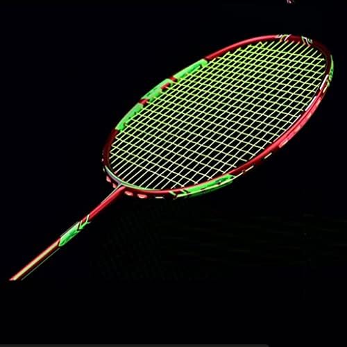 Debela 10U badminton reket-osvjetljavanje 54 grama sekundarnog oblikovanja odraslih punog karbonskog reketa pojedinačnog snimka