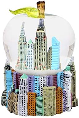Mini New York City Sning Globe Apple list 2,5-inčni NYC snježni globus
