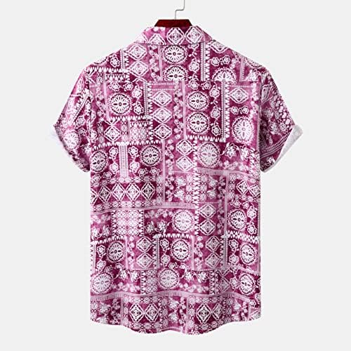 2023 Nova muška ljetna modna casual havajska print morska obala plaža Lapl majica majica kratkih rukava majica