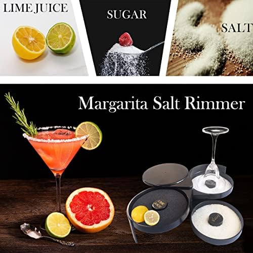3 Tier Bar staklo Rimmer sa spužvom za koktele i Margarita miješanje, sol i šećer kontejner,začinjava kutija, Barmen alat za Bar,