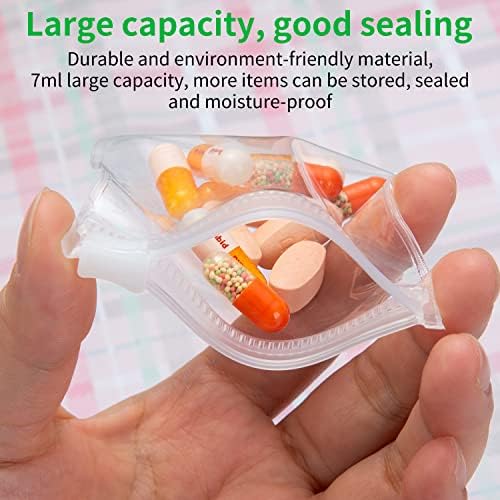 Torbe za višekratnu upotrebu pilula, male prenosive torbe za pilule paketi pilula za organizatore putovanja Medicine sa kliznom bravom