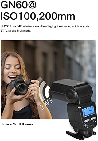 Dsfen YN685II Blic kamere Speedlite ETTL Speedlight ugrađeni 2.4 G bežični RF sistem 1/8000s brza sinhronizacija sa LCD ekranom zamena