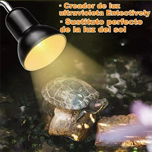 Tnfeeon Reptile stezaljka za toplotnu lampicu Torte Termle Svjetlina Podesiva fleksibilna grijač za grijanje za grijaće guštera kornjače