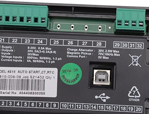 Modul regulatora generatora, Upravljačka ploča generatora sa LCD ekranom ABS modul kontrolera, 600 V Automatski kontroler za dizel