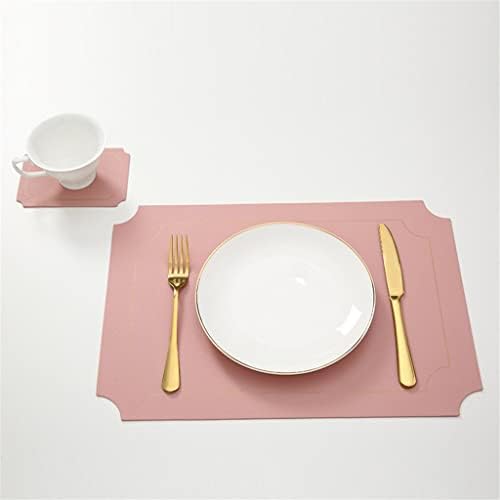 Sawqf 6 kom Kožni placemati podloga za tablice za pribor za jedne posuđe Western stol jastučići za posudu za kućnu kuhinju Pribor