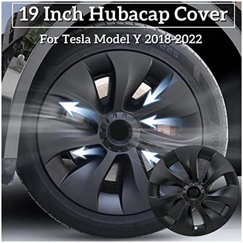 19-inčna Hub kapa kompatibilna za Tesla Model Y Wheel Hubcap za zamjenu automobila na točkovima HUBCAP poklopac zaštitnika 2022