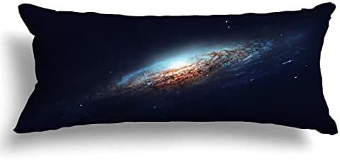 UTF4C zvijezda Planet Galaxy jastuk za tijelo pamuk 20 x 54 Odrasli mekani sa patentnim patentnim jastučem za pranje dugih kreveta