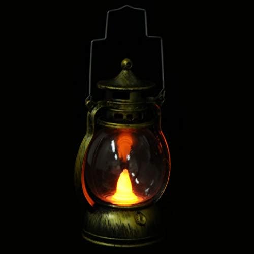 Metalni lusteri Božićni lampa Retro kerozina lampica: Xmas Flameless Lantern Vintage lampica Flindring Viseći fenjer za kućni dekor