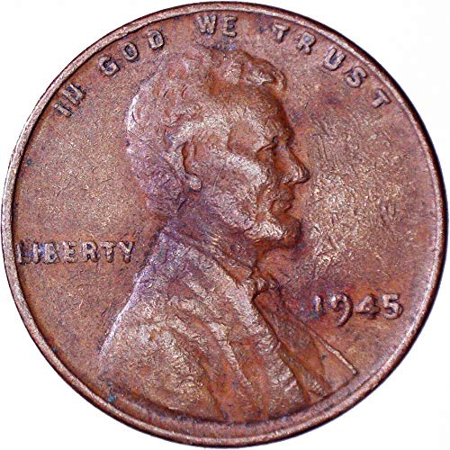 1945 Lincoln pšenični cent 1c Veoma dobro