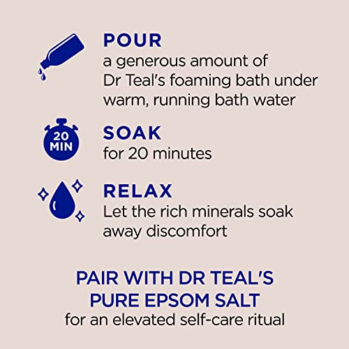 Dr Teal je pjenjenje kupatilo sa čistim Epsom soli, Nourish & zaštititi kokosovo ulje, 34 fl oz