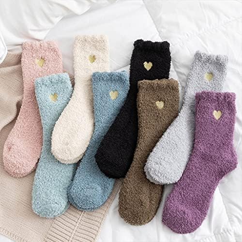 Čezne za zgušnjavanje ženskih zimskih toplih vunenih čarapa Lijepa povremena plišana drži topli san Domaći kat čarapa Coral Fluffy