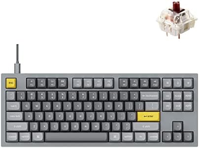 Keychron Q3 QMK / preko žičane prilagođene mehaničke tastature, potpuno aluminijumski raspored bez ključa sa 87 tastera, programabilni