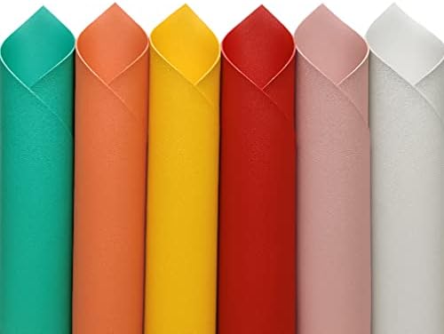 6 boja dvostrani listovi od umjetne kože debeli sintetički zanati tkanina za kožne Naušnice Nakit Izrada DIY projekata, tamna serija
