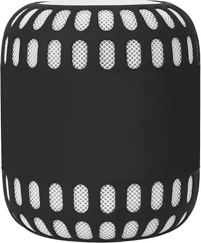 SaharaCase silikonska futrola za Apple HomePod Prijenosni Bluetooth zvučnik [Branik otporan na udarce] čvrsta zaštita protiv klizanja-Crna