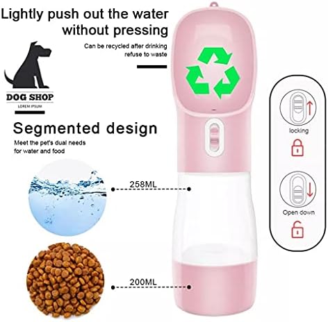 SLATIOM pet posuda za flašu vode za pse prenosiva flaša vode za kućne ljubimce Vanjska putovanja posude za piće za pse posuda za vodu
