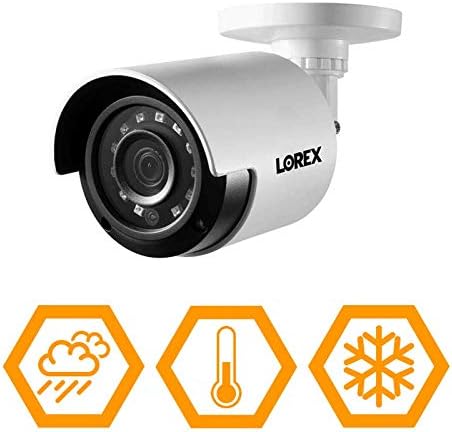 Lorex Indoor / vanjski sistem sigurnosnog sigurnosnog kamere, 1080p HD merdere sa nadzorom za otkrivanje pokreta, dugoročni IR noćni