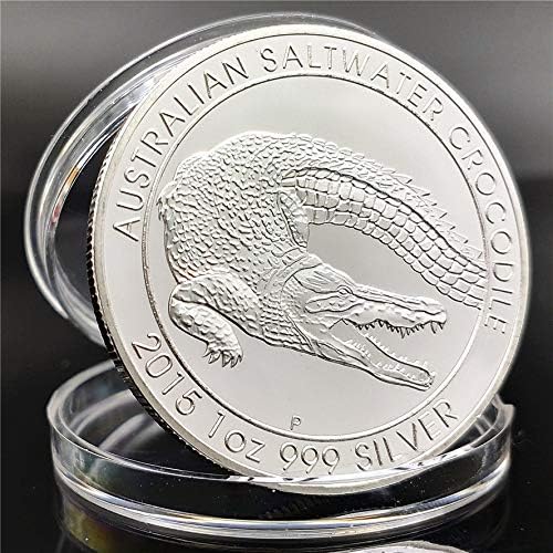Australijska krokodila Komemorativna kovanica Kolebanta za medalju za rukovanje životinjama kovanica
