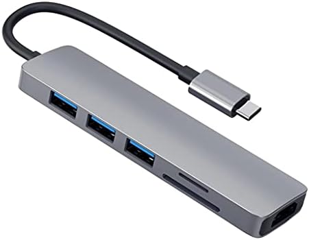 Zsedp Tip-C Hub to-kompatibilni Adapter 4k 3 USB C Hub sa TF Security Slot za digitalni čitač za Pro