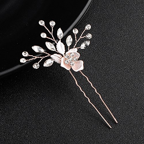 3kom češalj za kosu od ružičastog zlata sa iglama za kosu vjenčani češalj za kosu Bridal Hair Accessories hair Clips za mladenke i