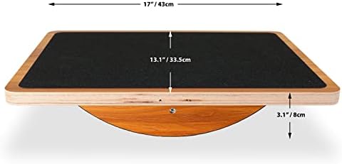 Papamob polja Drvena ravnoteža - ANTI-SLIP stoji pribor za stojeće stola, rocker / fit s nagibnim pločom za nagib - sa opsegom otpora