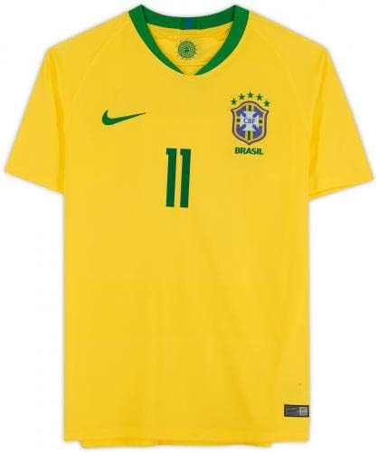 Philippe Coutinho Brazil Autographing Nike Yellow Home Jersey - nogometni dresovi