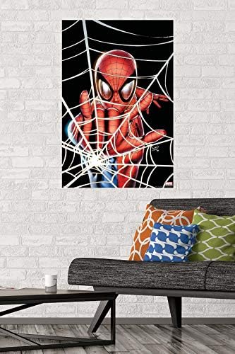 Trendovi Međunarodni Marvel stripovi-Spider - Man-web zidni Poster, 22.375 x 34, Premium Neuramljena verzija