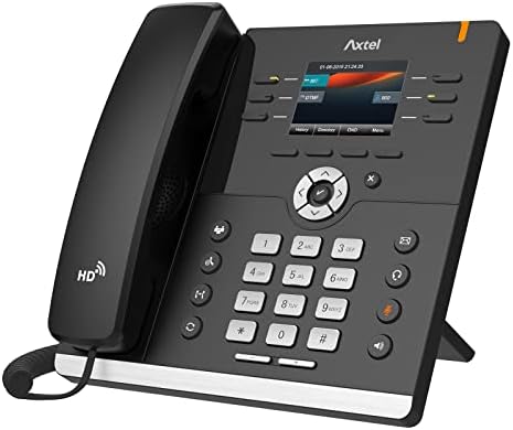 Axtel AX-400G IP telefon - 8 SIP računa, 5-smjerni audio konferencijski most, dvostruko-port Poe Gigabit Ethernet, osvetljeni 2,8