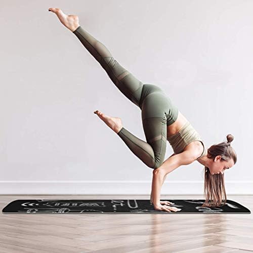 Unicey Sweet Family debela neklizajuća Vježba & amp; fitnes 1/4 prostirka za jogu za jogu Pilates & vježba za fitnes na podu
