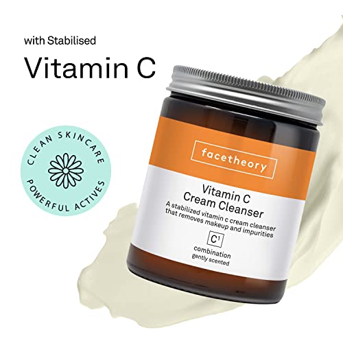 facetheory Vitamin C krema za čišćenje C1-svakodnevno nježno sredstvo za čišćenje lica, zatezanje kože, Posvjetljujuće sredstvo za