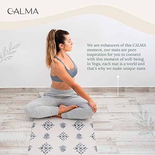 Calma prostirke za jogu / ekskluzivni umjetnički dizajn - ekološki neklizajuća prostirka za jogu | oprema za vježbanje - domaća teretana
