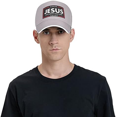 Isus ponovo napravi Ameriku šešir Isus 2024 naša jedina nada bejzbol kapa Isus je moj spasitelj Trump kamiondžija šešir za žene muškarce
