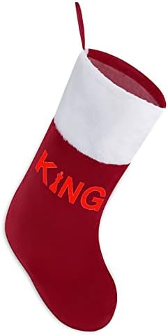 Chess King Crveni božićni praznici Čarape za kućne ukrase za Xmas Tree Kamin Viseće čarape