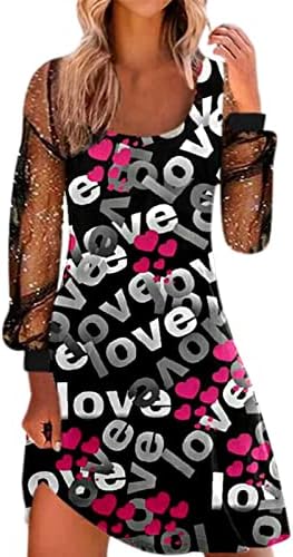 Žene Sparkly Sheer Mesh Midi haljine dugih rukava haljina haljina 2023 Square Crtch Glitter Spring Casual Swing haljina