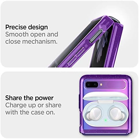 Spigen Ultra Hybrid dizajniran za Samsung Galaxy Z Flip Case - Purple