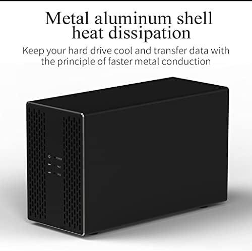 EYHLKM Dual Hard disk Array RAID USB3. 0 / USB3. 1 Dual Bay Dock HDD Enclosure RAID Auto data Backup 3.5 HDD Array USB3.1